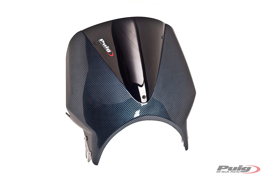 KAWASAKI W 230 [2025] - Vision Windshield | Carbon look / black | PUIG 003CN