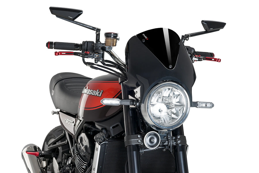 KAWASAKI Z 900 RS SE [2025] - PUIG Vision Windshield | Black / Black | PUIG 024NN