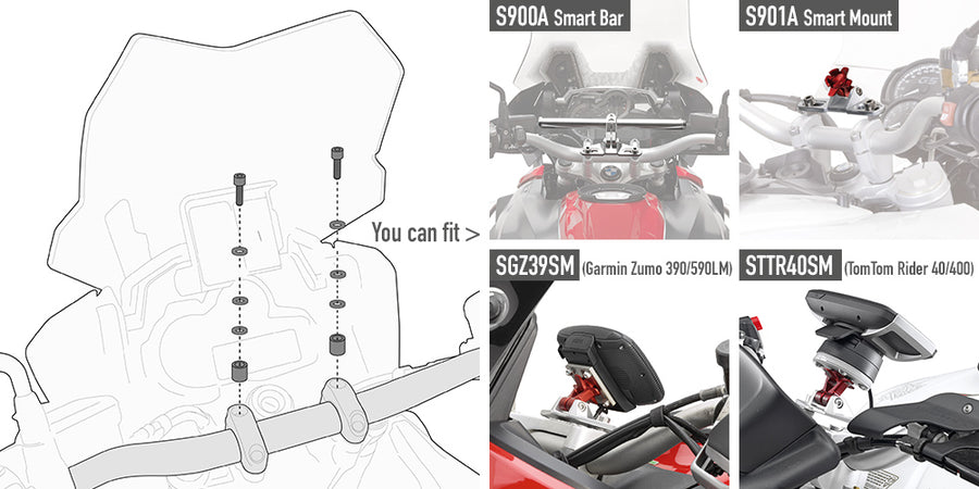 Honda CB 500 F [2013–2018] – Montagekit für Smart Bar oder Smart Mount