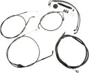 Harley Davidson Flhri [LA CHOPPERS] - Standard Midnight Braided Handlebar/Brake Line Kit