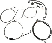 Harley Davidson Flhri [LA CHOPPERS] - Standard Midnight Braided Handlebar/Brake Line Kit