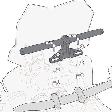 KTM Duke 390 [2011–2016] – Montagekit für Smart Bar oder Smart Mount