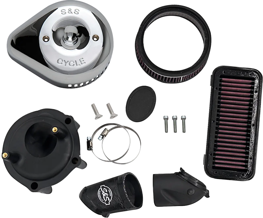 Indian PURSUIT 108 Limited Premium [2025-2026] - Stealth Luftfilter-Kit mit Abdeckung – Oberfläche: Silber – Bild 1