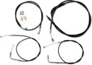 Harley Davidson Fxst [LA CHOPPERS] - Standard Black Vinyl Handlebar Cable/Brake Line Kit