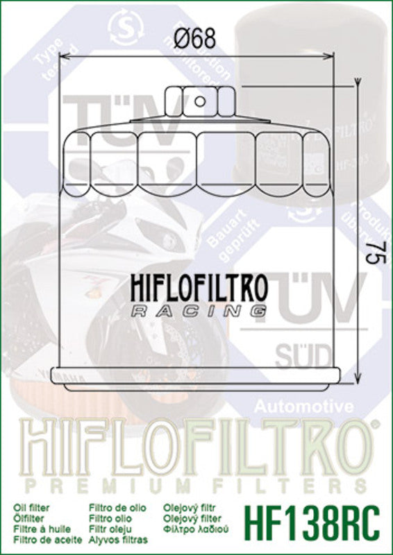 Suzuki V -Strom 650 DL650 [HiFlofiltro] - Racing oil filter