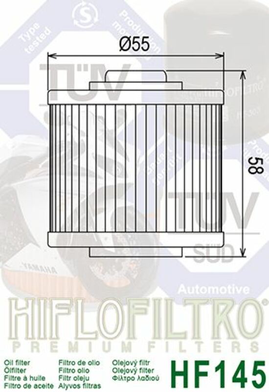 Yamaha XT 600 2KF [HiFlofiltro] - oil filter