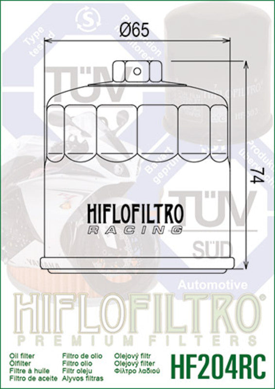 Yamaha MT -03 RM31 [HiFlofiltro] - Racing oil filter