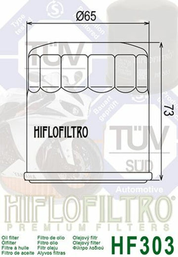 Honda XRV Africa Twin 750 RD07 [HiFlofiltro] - oil filter - 0