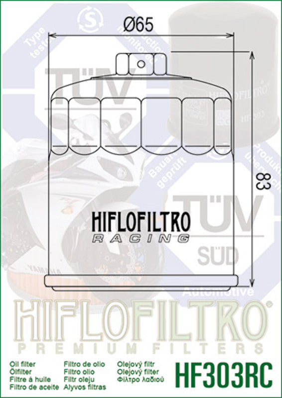 Kawasaki VN 1500 Classic [HiFlofiltro] - Racing oil filter