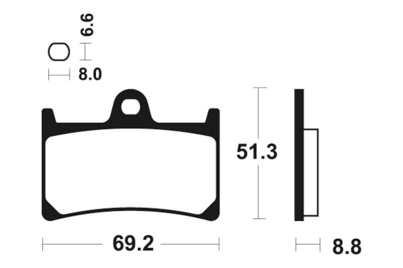 Yamaha Mt 07 [TECNIUM] - Professional Racing Sintered Metal Brake Pads - MSR134