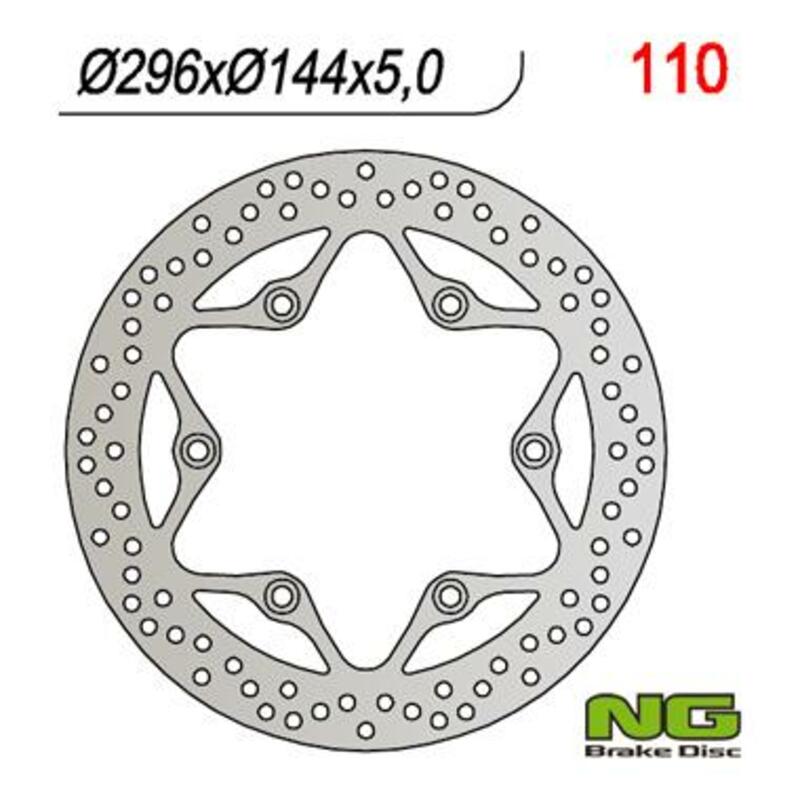 Honda Vt 750 C2 [NG BRAKE DISC] - round rigid brake disc