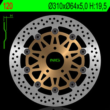 Suzuki Gsf [NG BRAKE DISC] - round floating brake disc