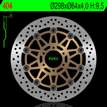 Yamaha Tdm [NG BRAKE DISC] - round floating brake disc