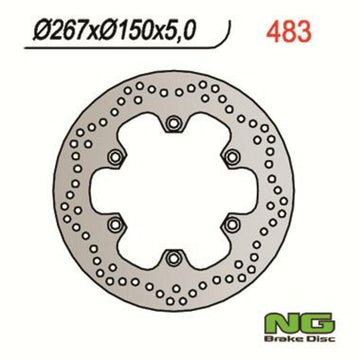Yamaha Fz 600 [NG BRAKE DISC] - round rigid brake disc