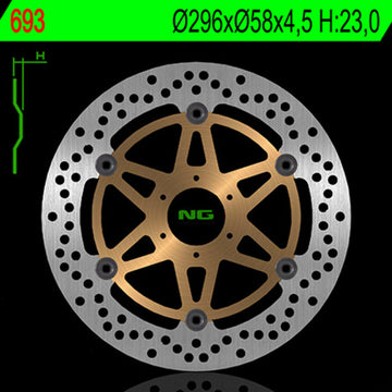 Honda Cb 600 F Hornet [NG BRAKE DISC] - round floating brake disc