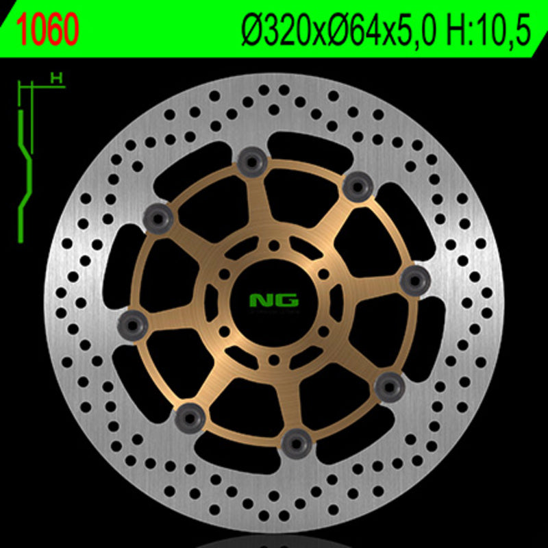 Moto Guzzi Breva 750 I.E. [NG BRAKE DISC] - round floating brake disc