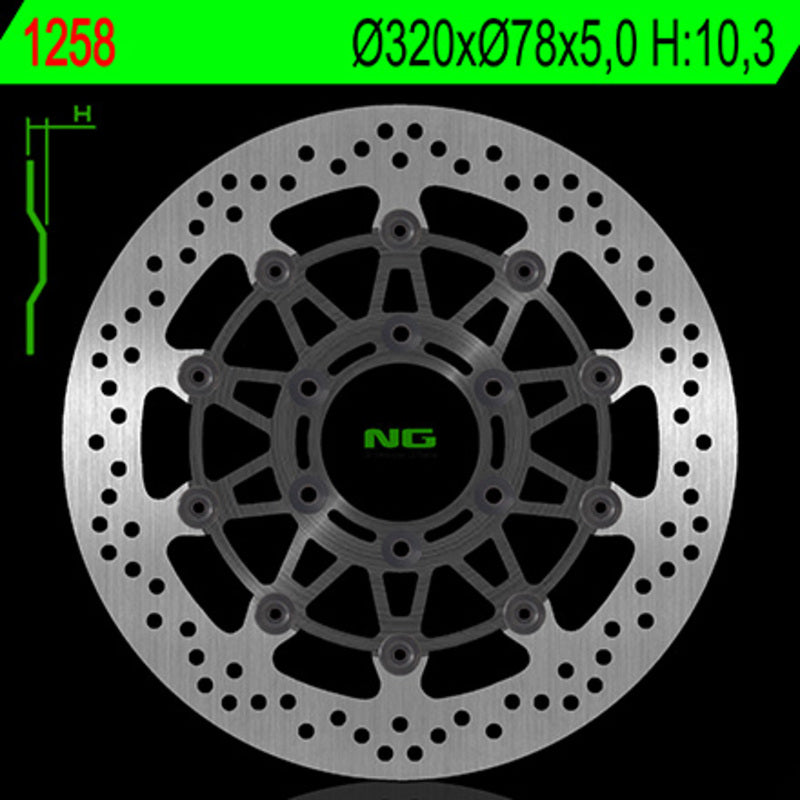 Triumph Speed ​​Triple 955 [NG BRAKE DISC] - round floating brake disc