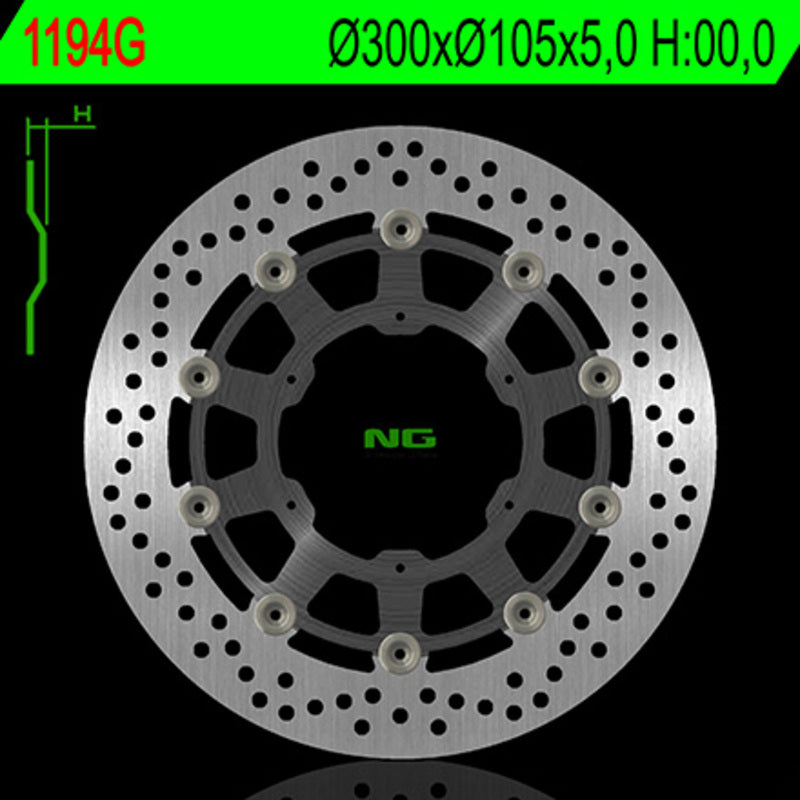 Bmw F 650 Gs Dakar [NG BRAKE DISC] - round floating brake disc
