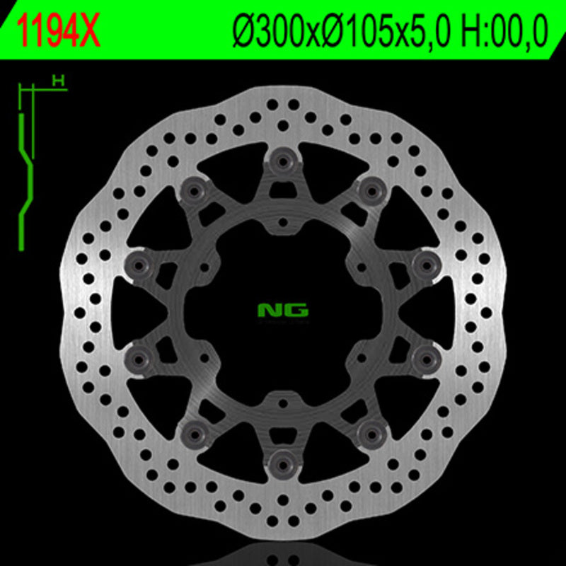 Bmw G 650 X Country [NG BRAKE DISC] - Wave floating brake disc