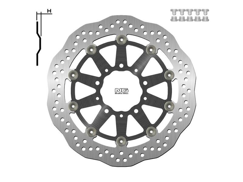 Kawasaki Vulcan S 650 [NG BRAKE DISC] - Wave floating brake disc