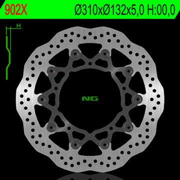 Yamaha Xt 1200 Z Super Tenere [NG BRAKE DISC] - Wave floating brake disc