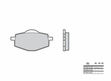 Yamaha XT 350 [Brembo] - brake pads
