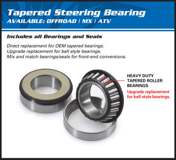 Harley-Davidson Street Bob 114 FXBBS [All Balls]-steering head bearing kit - 0