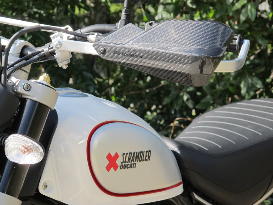 Beta RR 300 2 T Enduro [2017-2019] - Carbon Handschützer Echtes Carbon Fiber