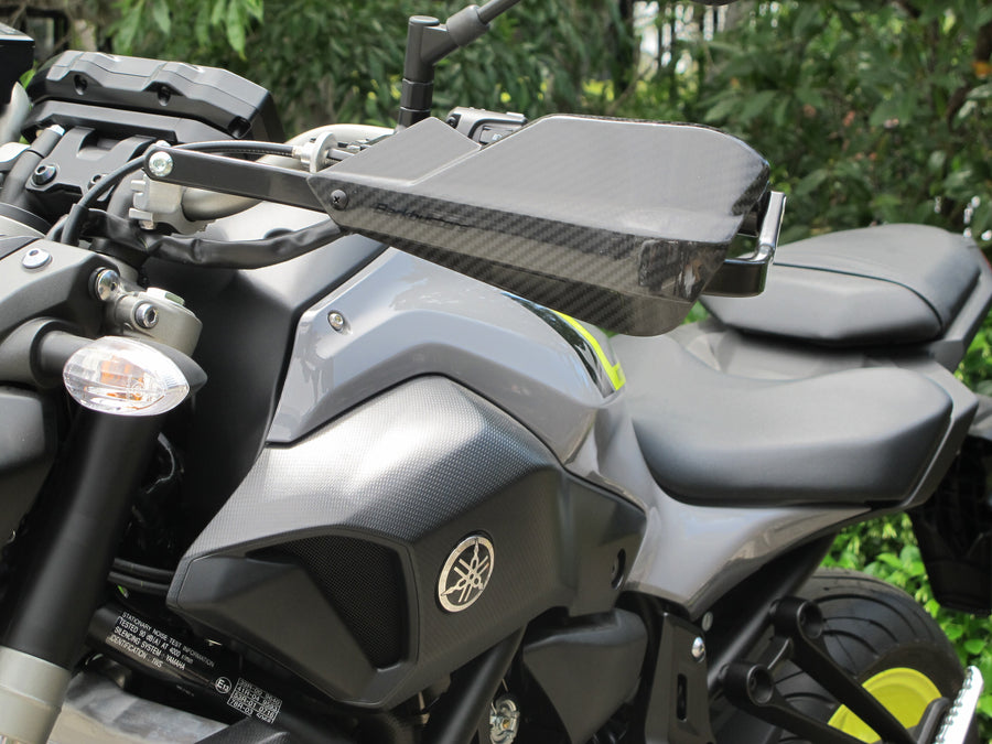 Beta RR 300 2 T Enduro Racing [2017-2019] - Carbon Handschützer Echtes Carbon Fiber