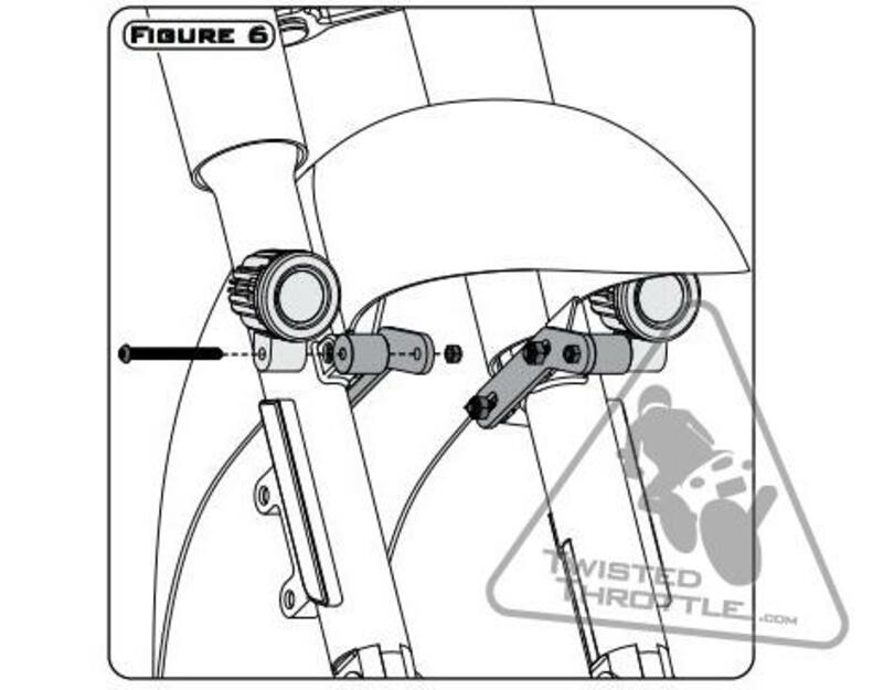 Yamaha Xvs 950 [DENALI] - Lighting bracket Kawasaki Vulcan/Yamaha Star Cruisers