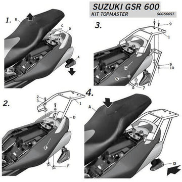 Suzuki GSR 600 [2006-2010] [SHAD] - Topcase carrier