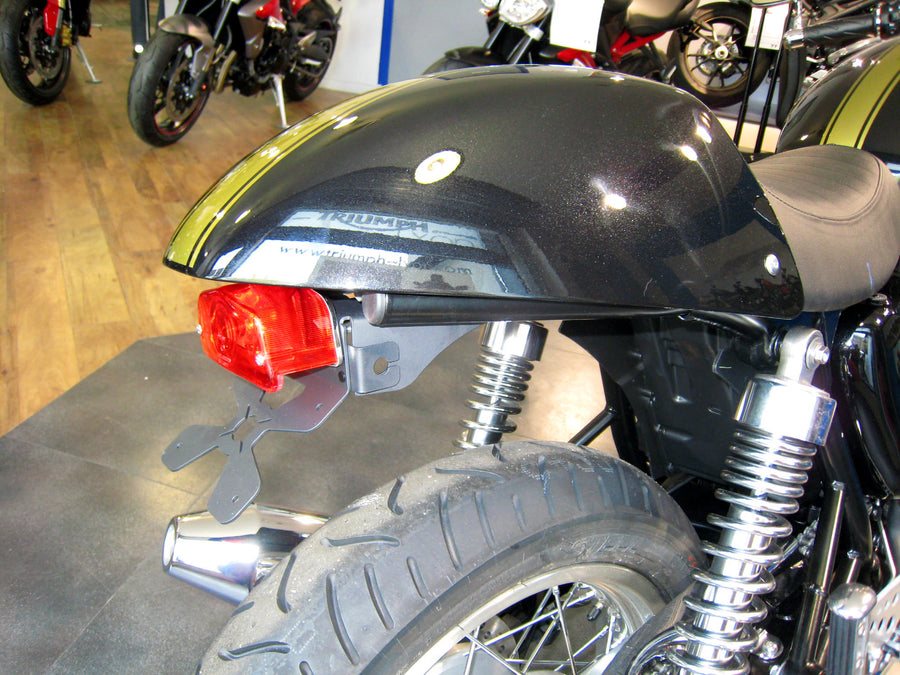 Triumph Bonneville 900 T 100 Black ABS [2017-2021] - Kennzeichenhalter Radlauf schwarz Triumph Bonneville 900