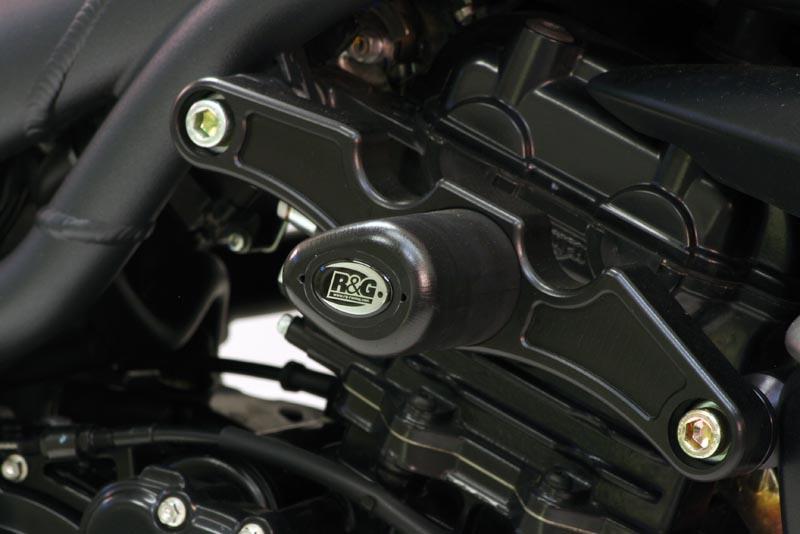 Triumph Speed ​​Triple 955i [1999-2004] - Aero Crash Protectors Black Triumph Speed ​​Tripme 1050