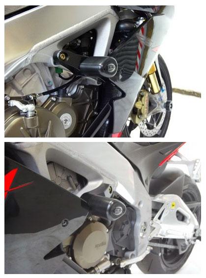 Aprilia RSV4 FACTORY APRC SE [2011] - Aero-Crash-Protektoren Schwarz Aprilia RSV4 R/RR/RF/Factory