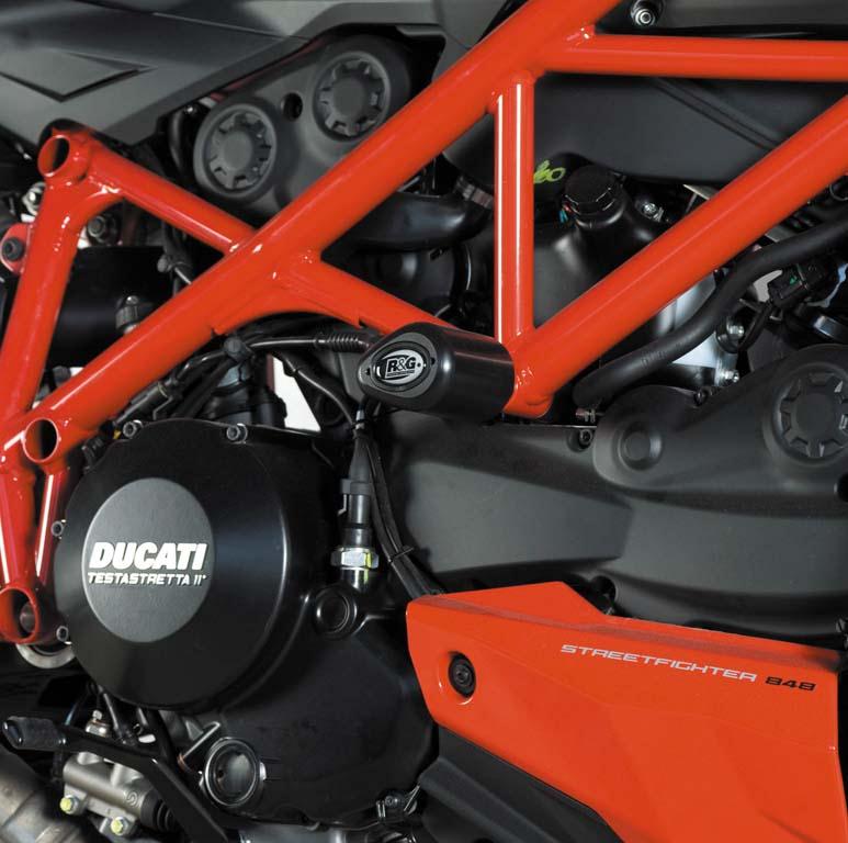 DUCATI 848 STREETFIGHTER [2012-2015] - Aero crash protectors black Ducati Streetfighter 848