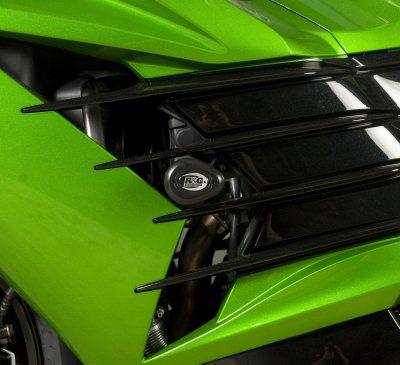 Kawasaki ZZR 1400 ABS (ZX 1400 F) [2012-2015] - Aero Crash Protectors Black Kawasaki ZZR1400