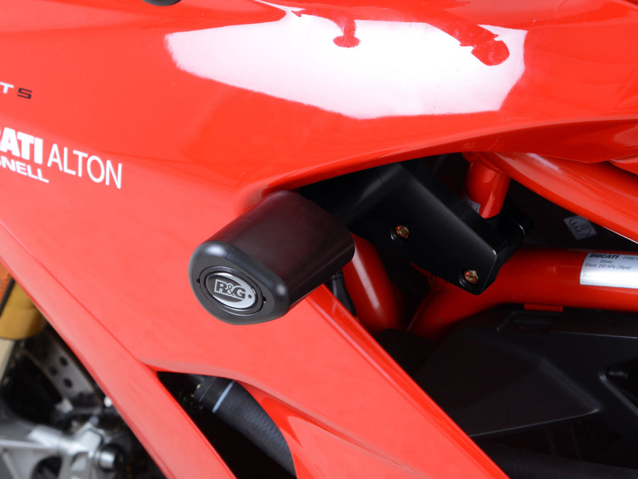 Ducati SuperSport [2017-2024] - Aero Sturzpads schwarz mit Bohrungsblende Ducati Supersport