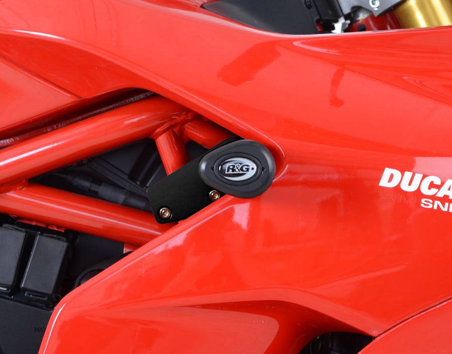 Ducati SuperSport [2017-2024] - Aero Sturzpads schwarz mit Bohrungsblende Ducati Supersport