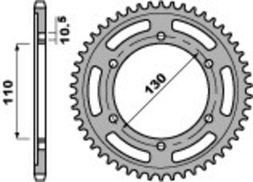 Suzuki Gsx 8S [PBR] - Sprocket Aluminum Standard - 525