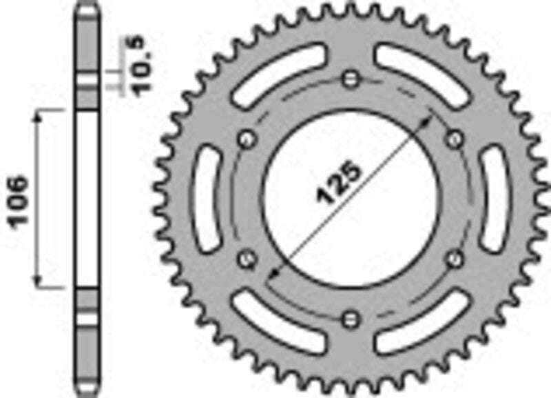 Triumph Daytona 660 [PBR] - Sprocket aluminum reinforced - 520