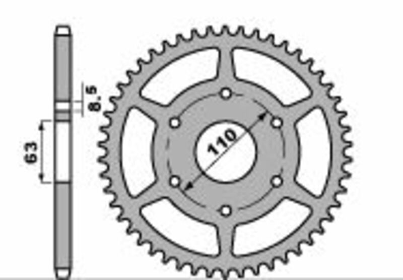 Svartpilen 125 [PBR] - Sprocket aluminum reinforced - 520