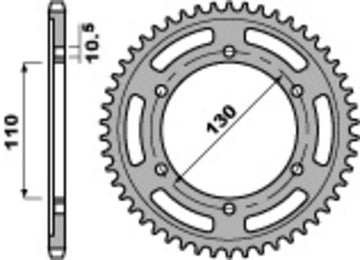 Suzuki V -Strom 800 DE DL800 [2023–2026] - Standard chain wheel