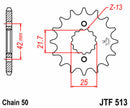 Yamaha SR 500 [Jt Sprockets] - Standard steel pinion at the front-2