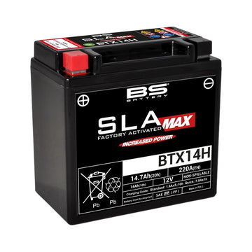 Kawasaki Zrx 1200 [BS BATTERY] - SLA Max Maintenance Free Battery Factory Activated - BTX14H