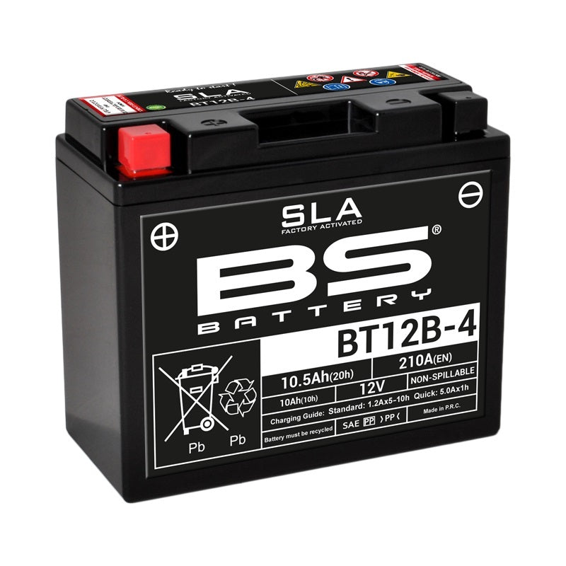 Ducati Multistrada 1200 [BS BATTERY] - SLA Maintenance Free Battery Factory Activated - BT12B-4