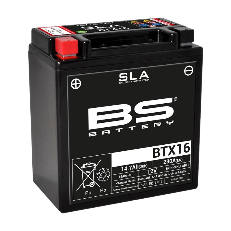 Kawasaki Vn 1600 Classic [BS BATTERY] - SLA Maintenance Free Battery Factory Activated - BTX16