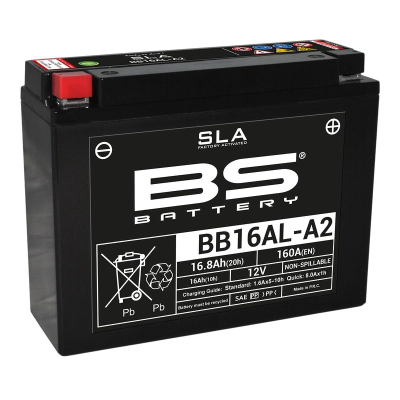 Ducati Sl 600 [BS BATTERY] - SLA maintenance-free battery factory activated - BB16AL-A2