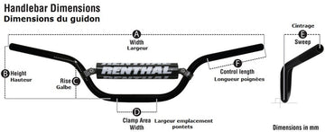 Yamaha Yz 450 [RENTHAL] - Twinwall 998 Reed/Windham handlebars