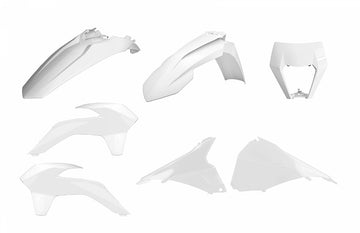 KTM 250 EXC SIX Days [2014-2016] - Enduro Restyling Plastik-Kit Weiß KTM EXC