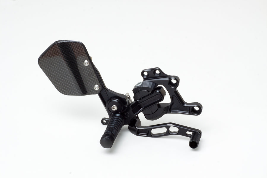 Kawasaki Z 1000 (ZR 1000 B) [2007-2009] - VCR38GT Einstellbare Fußrastenanlage Schwarz Kawasaki Z750/1000